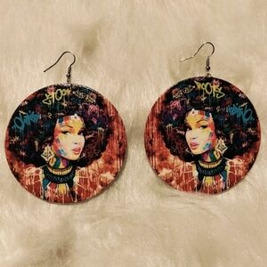 3 Inch Painted Earrings